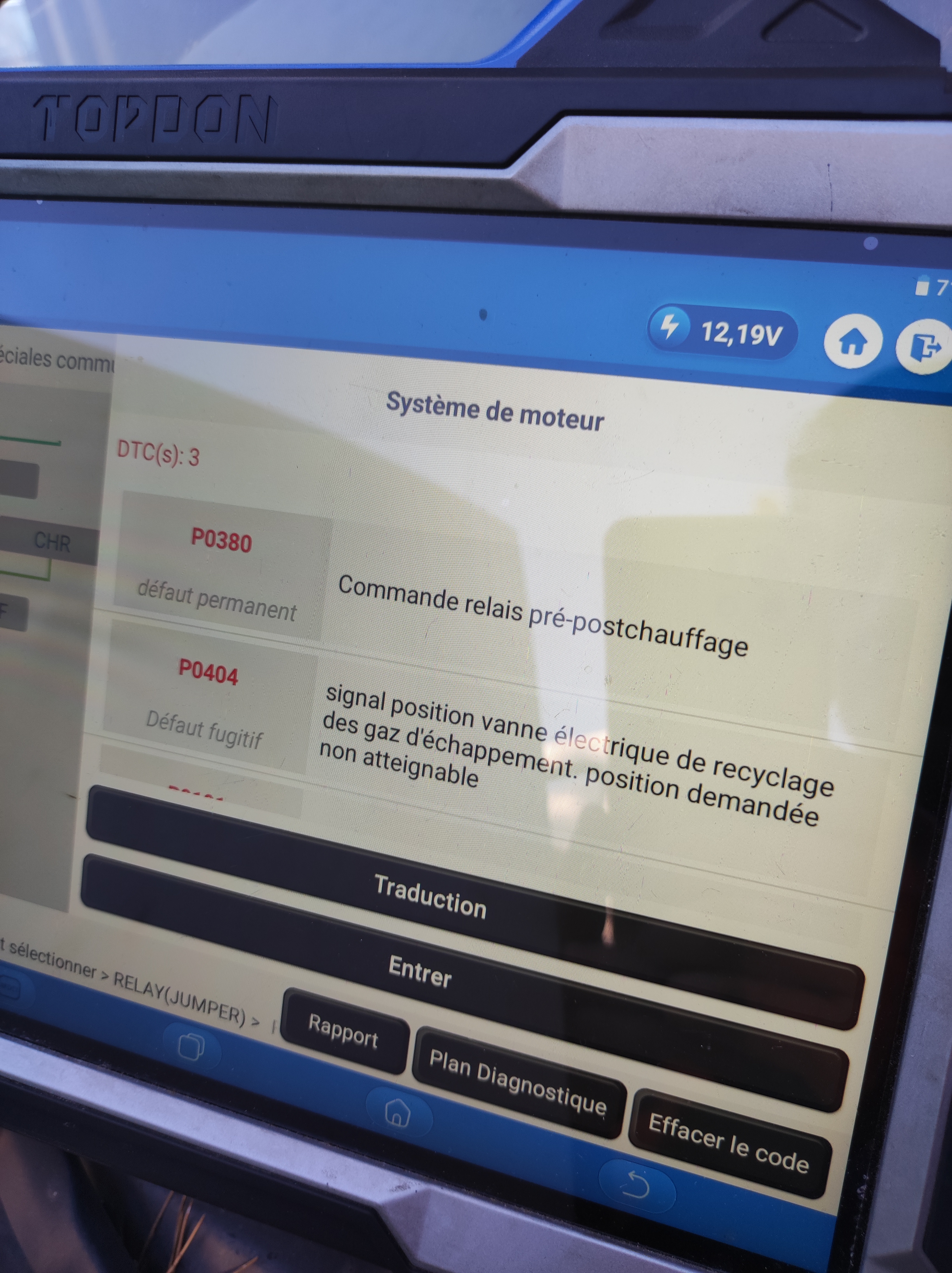 Diagnostic électronique