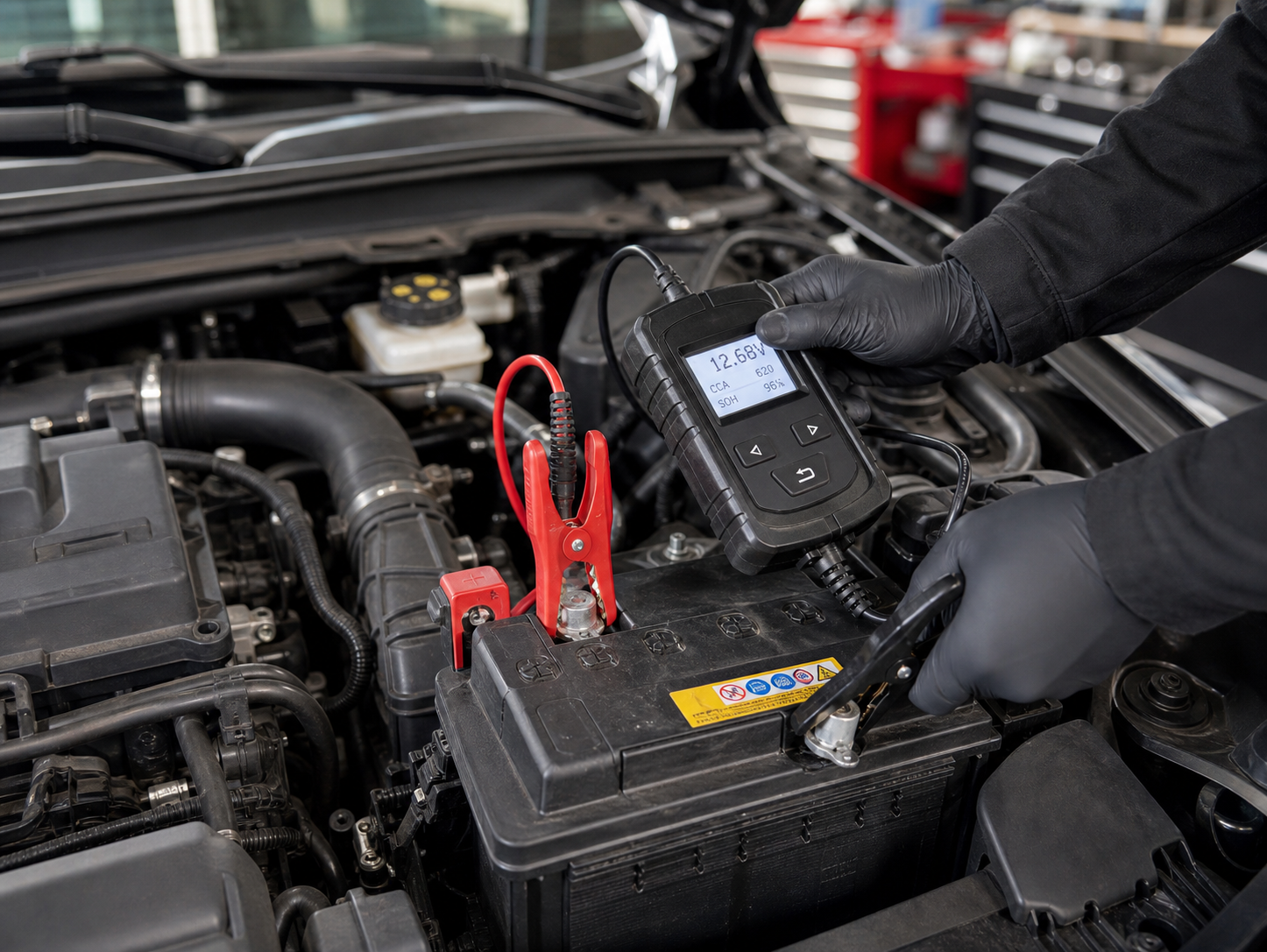 Test batterie et démarrage au garage MV Auto 13